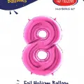 40 Pembe Renk Folyo Balon ( 8 )