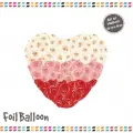 18 Güllü Kalp Folyo Balon