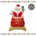 Ayaklı Noel Baba Folyo Balon 34x63 CM