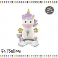 Ayaklı Unicorn Folyo Balon