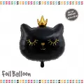 Kara Kedi Kafası Folyo Balon