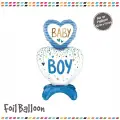 Mavi Ayaklı Baby Boy Folyo Balon