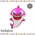 Pembe Baby Shark Folyo Balon