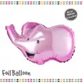 Pembe Fil Kafası Folyo Balon