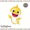 Sarı Baby Shark Folyo Balon