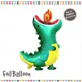 Yeşil Ateşli Trex Folyo Balon
