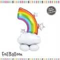 Yıldızlı Gökkuşağı Folyo Balon
