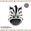 Zebra Kafası Folyo Balon