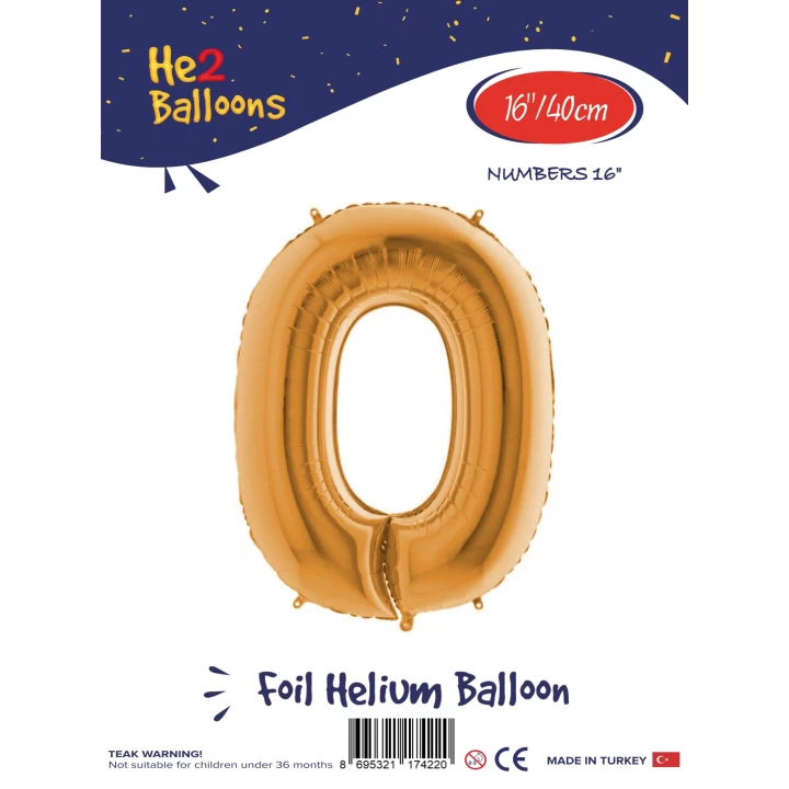 16Altın Renk Folyo Balon ( 0 )