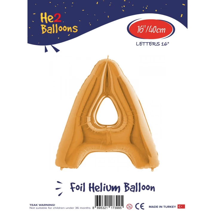 16Altın Renk Folyo Balon ( A )