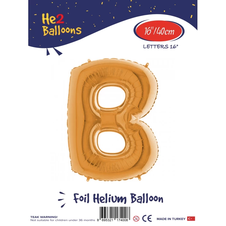 16Altın Renk Folyo Balon ( B )