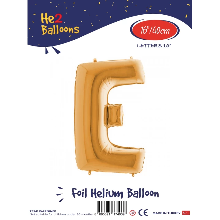 16Altın Renk Folyo Balon ( E )