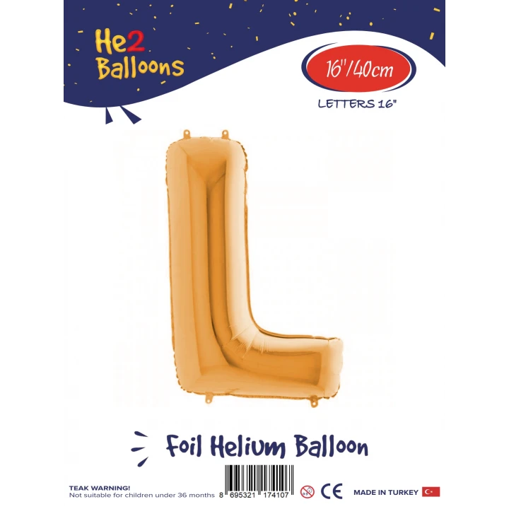 16Altın Renk Folyo Balon ( L )