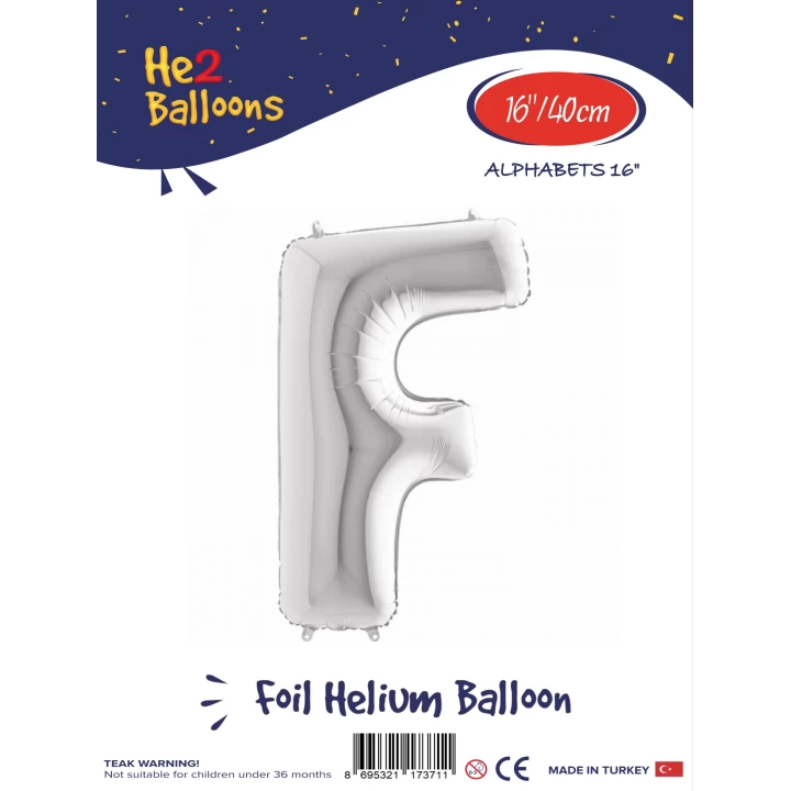 16Gümüş Renk Folyo Balon ( F )