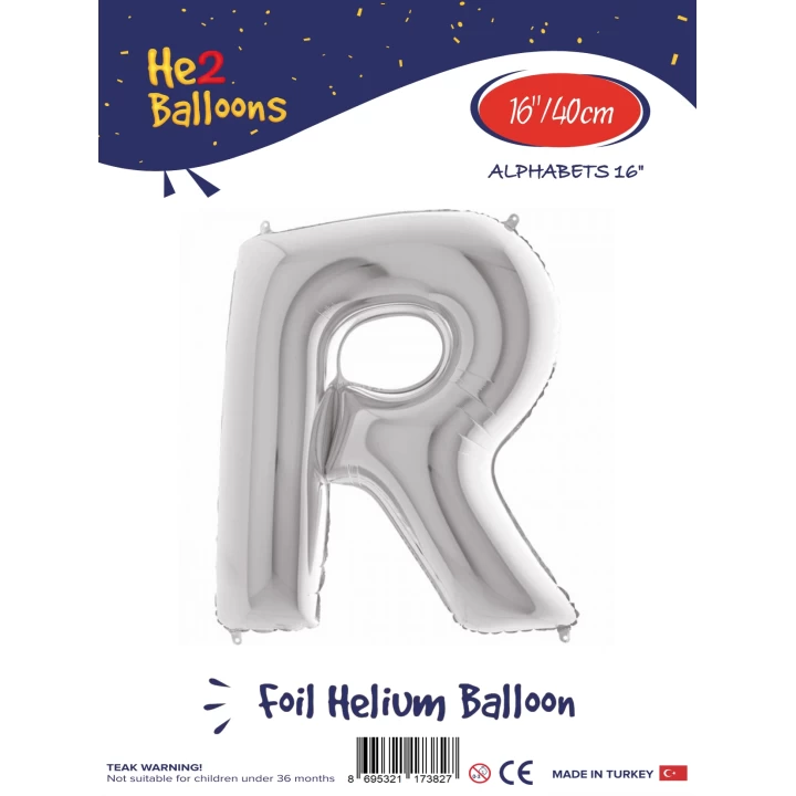 16Gümüş Renk Folyo Balon ( R )