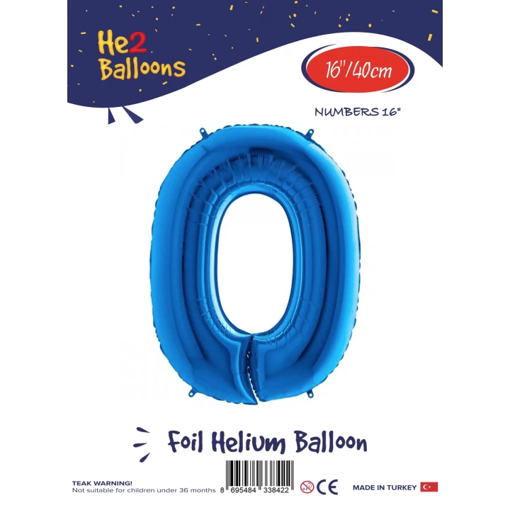 16Mavi Renk Folyo Balon ( 0 )
