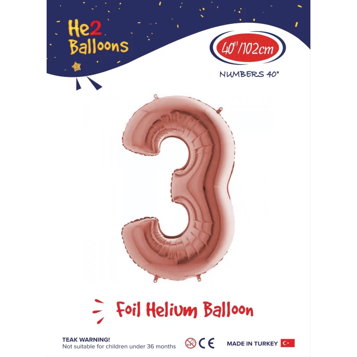 16Rose Gold Folyo Balon ( 3 )