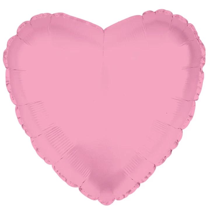 18Açık Pembe Kalp Folyo Balon (50Li Paket)