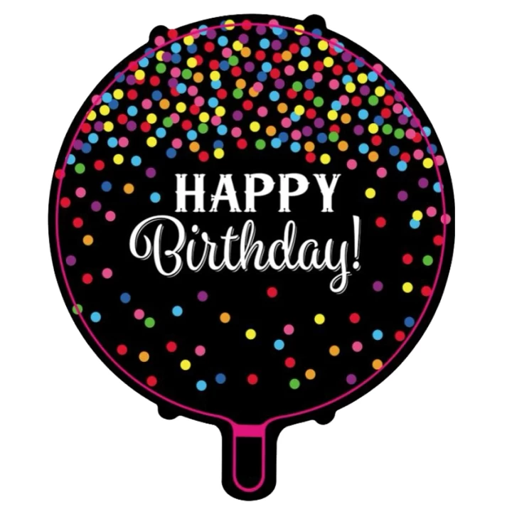 18Baskılı Yuvarlak Folyo Balon 50 Li Paket