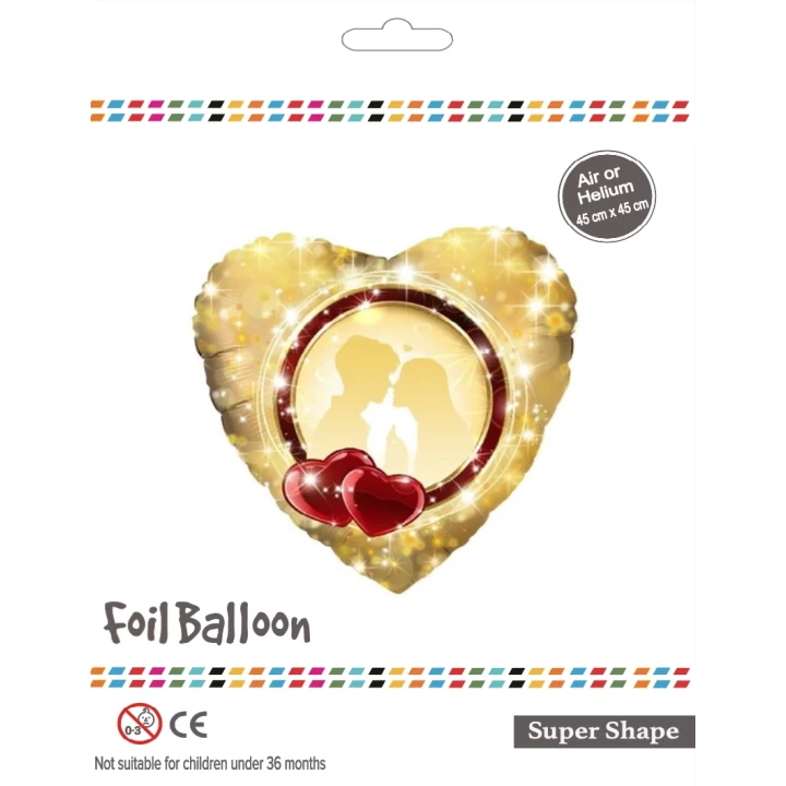 18 Kalp Sevgili Folyo Balon
