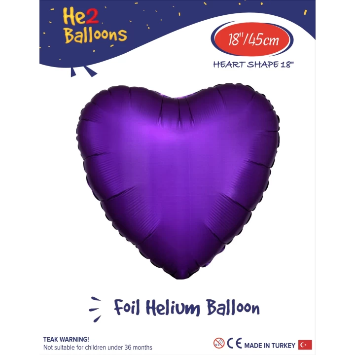 18Mor Kalp Folyo Balon