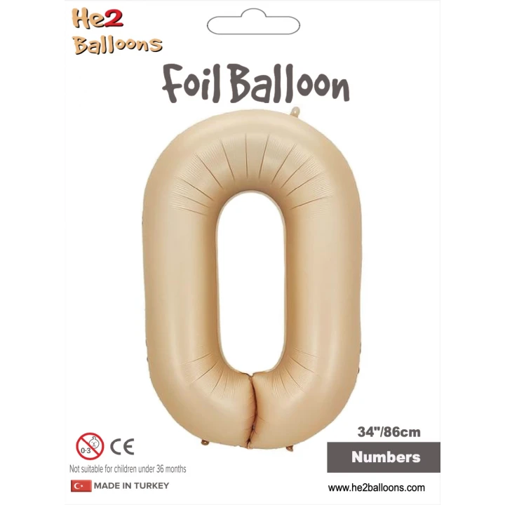 34 Karamel Renk Folyo Balon ( 0 )