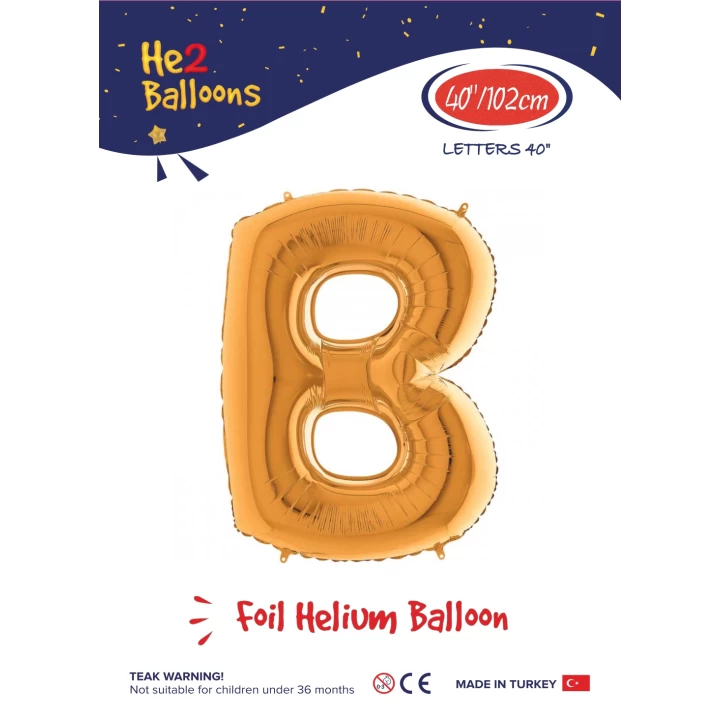 40 Altın Renk Folyo Balon ( B )