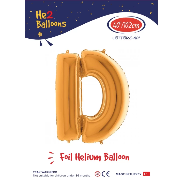 40 Altın Renk Folyo Balon ( D )