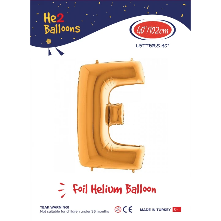 40 Altın Renk Folyo Balon ( E )