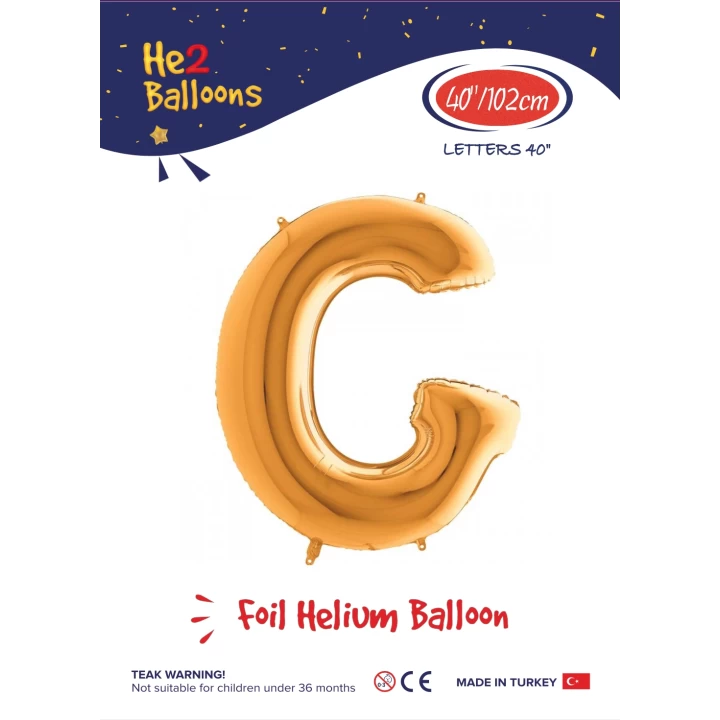 40 Altın Renk Folyo Balon ( G )