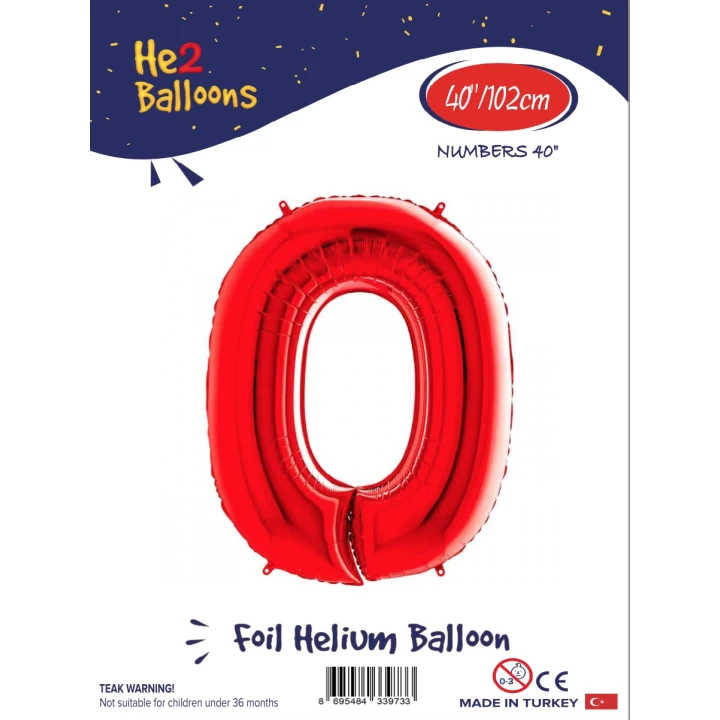40 Kırmızı Renk Folyo Balon ( 0 )