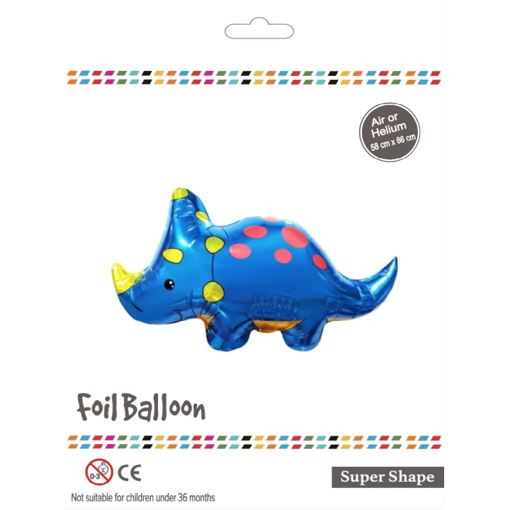Mavi Gergedan Dinazor Folyo Balon