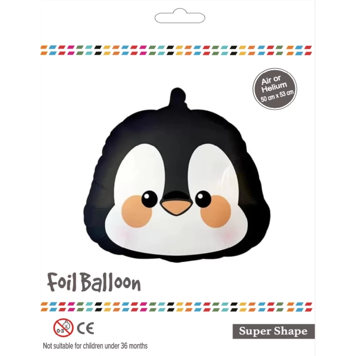 Penguen Kafası Folyo Balon