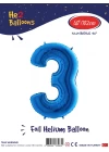 40 Mavi Renk Folyo Balon ( 3 )