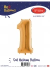 16Altın Renk Folyo Balon ( 1 )