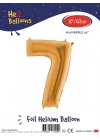 16Altın Renk Folyo Balon ( 7 )