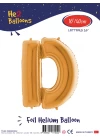 16Altın Renk Folyo Balon ( D )