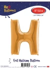 16Altın Renk Folyo Balon ( H )