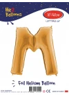 16Altın Renk Folyo Balon ( M )
