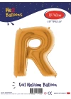 16Altın Renk Folyo Balon ( R )