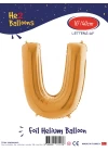 16Altın Renk Folyo Balon ( U )