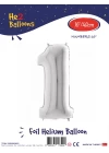 16Gümüş Renk Folyo Balon ( 1 )