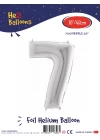 16Gümüş Renk Folyo Balon ( 7 )