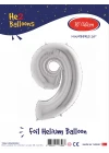16Gümüş Renk Folyo Balon ( 9 )