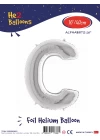 16Gümüş Renk Folyo Balon ( C )