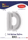 16Gümüş Renk Folyo Balon ( D )