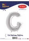 16Gümüş Renk Folyo Balon ( G )