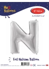 16Gümüş Renk Folyo Balon ( N )