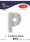 16Gümüş Renk Folyo Balon ( P )