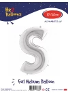 16Gümüş Renk Folyo Balon ( S )